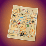 OverEzEggs - Yolk Abuction Sticker Sheet