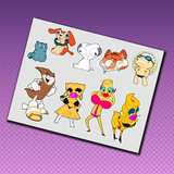 Jabroni Mike - Stream OCs Sticker Sheet