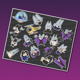 GEEGA - EVIL Space GEEGA Sticker Sheet